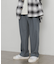 ウールライクダブルタックワイドパンツ