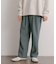 ウールライクダブルタックワイドパンツ