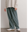 ウールライクダブルタックワイドパンツ