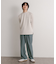 ウールライクダブルタックワイドパンツ