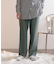 ウールライクダブルタックワイドパンツ