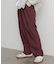 ウールライクダブルタックワイドパンツ