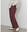 ウールライクダブルタックワイドパンツ
