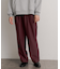 ウールライクダブルタックワイドパンツ