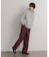 ウールライクダブルタックワイドパンツ