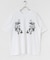 ボタニカルシシュウクルーネックTシャツ(5分袖)