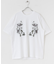 ボタニカルシシュウクルーネックTシャツ(5分袖)