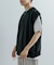 エクストラルーズドローコードノースリーブTシャツ