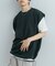 エクストラルーズドローコードノースリーブTシャツ