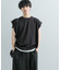 エクストラルーズドローコードノースリーブTシャツ