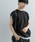 エクストラルーズドローコードノースリーブTシャツ
