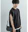 エクストラルーズドローコードノースリーブTシャツ