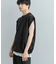 エクストラルーズドローコードノースリーブTシャツ