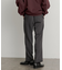 ハードツイルセンタープレスストレートパンツ