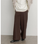 ハードツイルセンタープレスワイドパンツ
