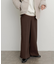 ハードツイルセンタープレスワイドパンツ