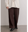 ハードツイルセンタープレスワイドパンツ