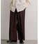 ハードツイルセンタープレスワイドパンツ