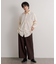 ハードツイルセンタープレスワイドパンツ