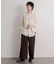 ハードツイルセンタープレスワイドパンツ