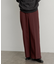 ハードツイルセンタープレスワイドパンツ