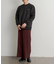 ハードツイルセンタープレスワイドパンツ