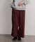 ハードツイルセンタープレスワイドパンツ