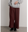ハードツイルセンタープレスワイドパンツ