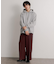 ハードツイルセンタープレスワイドパンツ