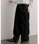ハードツイルセンタープレスワイドパンツ