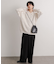 ハードツイルセンタープレスワイドパンツ