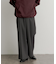 ハードツイルセンタープレスワイドパンツ