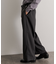 ハードツイルセンタープレスワイドパンツ
