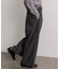 ハードツイルセンタープレスワイドパンツ