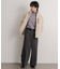 ハードツイルセンタープレスワイドパンツ
