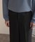 ハードツイルセンタープレスワイドパンツ