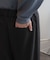 ハードツイルセンタープレスワイドパンツ