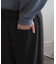 ハードツイルセンタープレスワイドパンツ