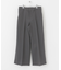 ハードツイルセンタープレスワイドパンツ