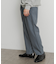 ウールライクダブルタックテーパードパンツ