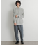 ウールライクダブルタックテーパードパンツ