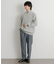 ウールライクダブルタックテーパードパンツ