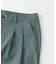 ウールライクダブルタックテーパードパンツ
