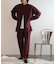 ウールライクダブルタックテーパードパンツ