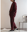 ウールライクダブルタックテーパードパンツ