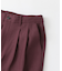 ウールライクダブルタックテーパードパンツ
