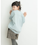 裏毛クルーネック切替スウェット(KIDS)