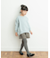 裏毛クルーネック切替スウェット(KIDS)