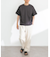 『接触冷感／イージーケア』リネン混ショートスリーブTシャツ