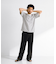 『接触冷感／イージーケア』リネン混ショートスリーブTシャツ